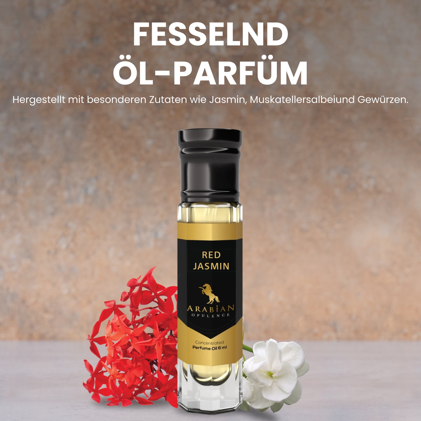 FR162 RED JASMIN - An Amber FloralPerfume Body Oil For Women| Long-Lasting Alcohol-Free Fragrance