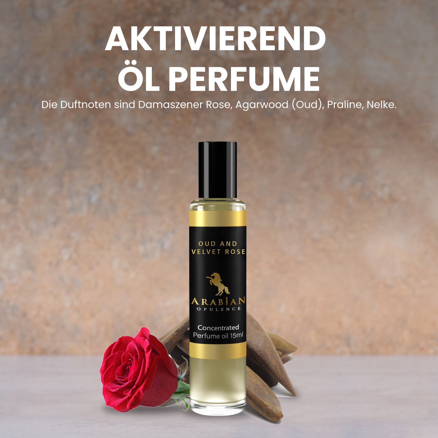 FR288 OUD AND VELVET ROSE - Oriental Floral Unisex Perfume Body Oil | Long-Lasting Alcohol-Free Fragrance