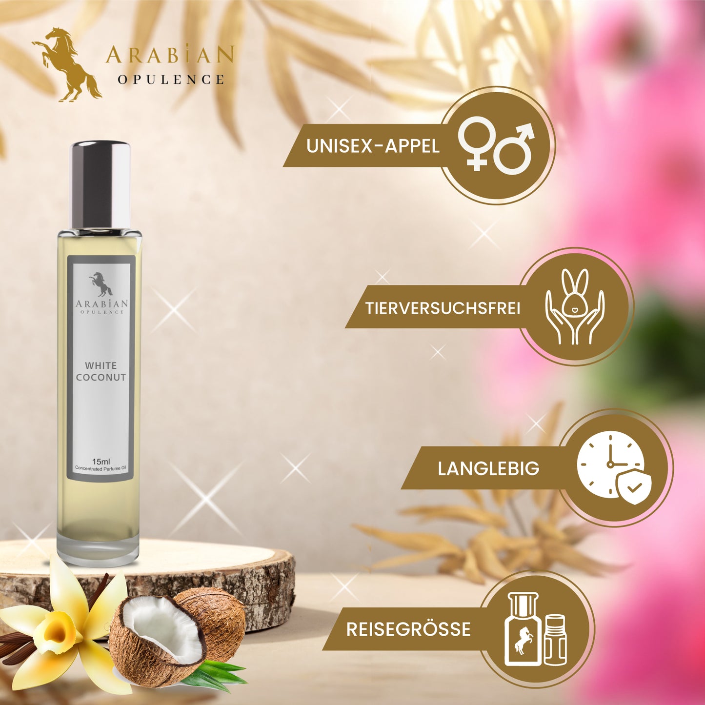 FR303 WHITE COCONUT - A Refreshing Floral Fruity Unisex Perfume Body Oil | Long-Lasting Alcohol-Free Fragrance