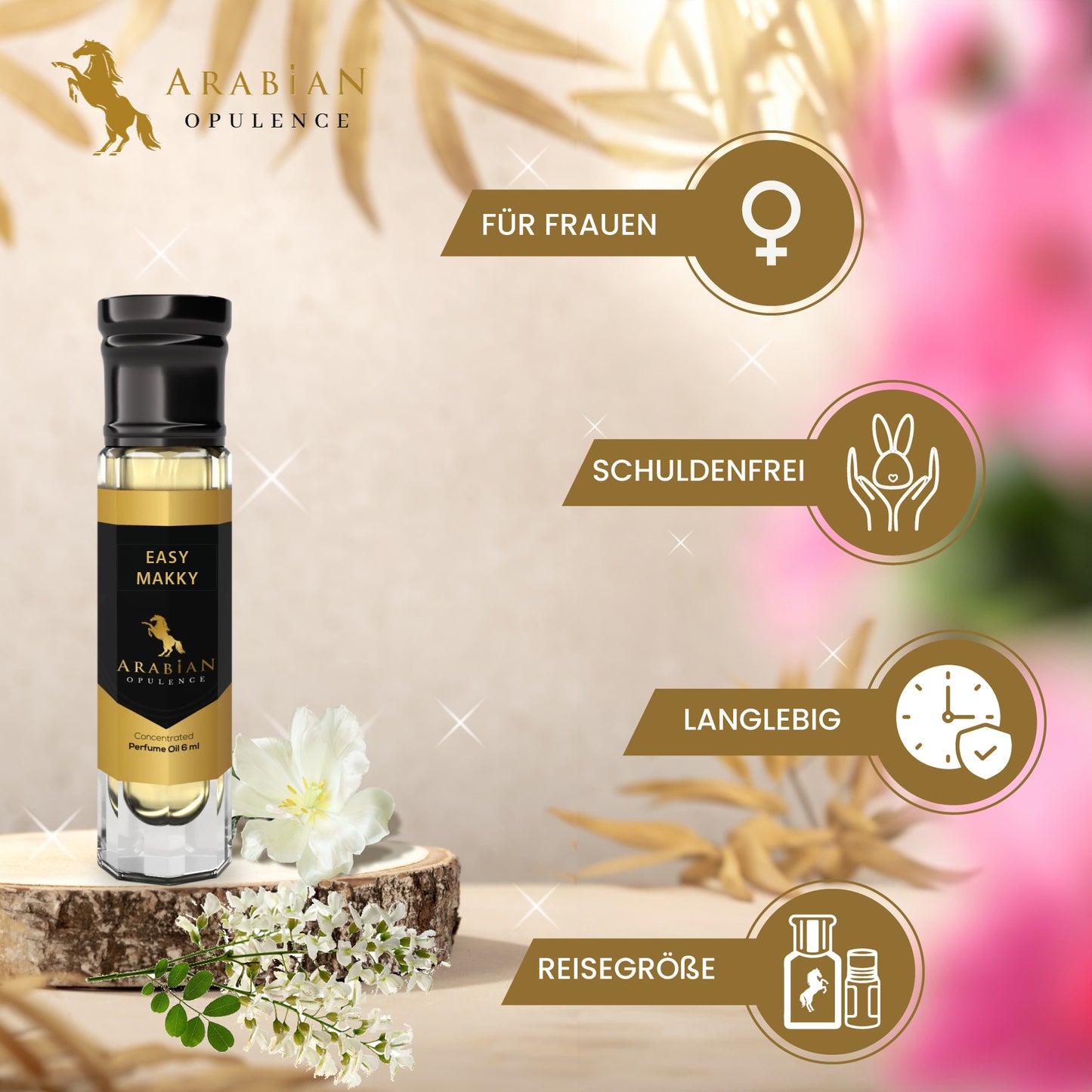 FR154 EASY MAKKY - A Floral AquaticPerfume Body Oil For Women| Long-Lasting Alcohol-Free Fragrance
