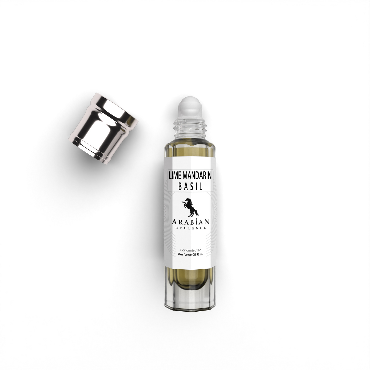 FR187, LIME MANDARIN BASIL - peppery basil and aromatic white thyme Perfume Body Oil For Men | Long-Lasting Alcohol-Free Fragrance