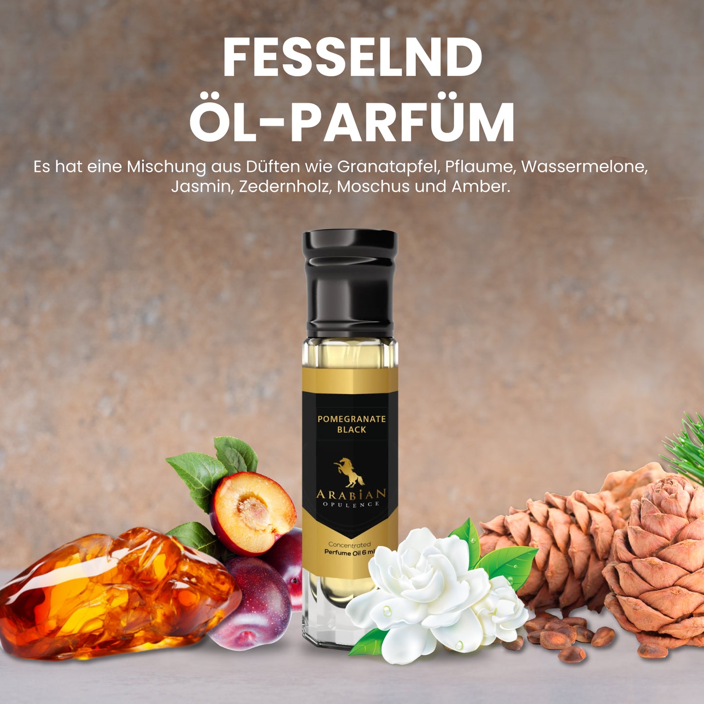 FR239. ZWARTE GRANAATAPPEL, PARFUMOLIE VOOR VROUWEN. Arabische weelde