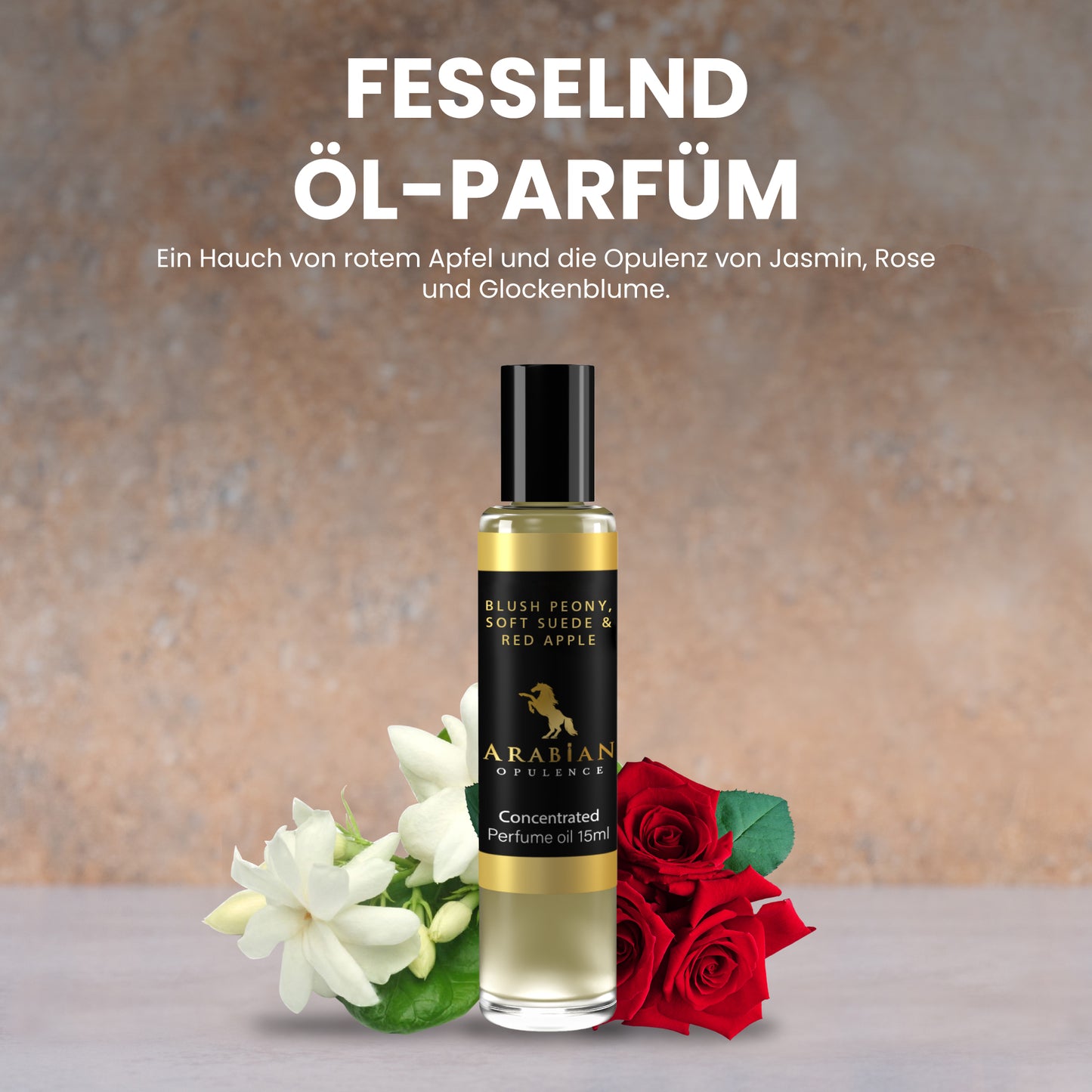 FR234 BLUSH PEONY, SOFT PEONY & RED APPLE - A Floral Perfume Body Oil For Women| Long-Lasting Alcohol-Free Fragrance