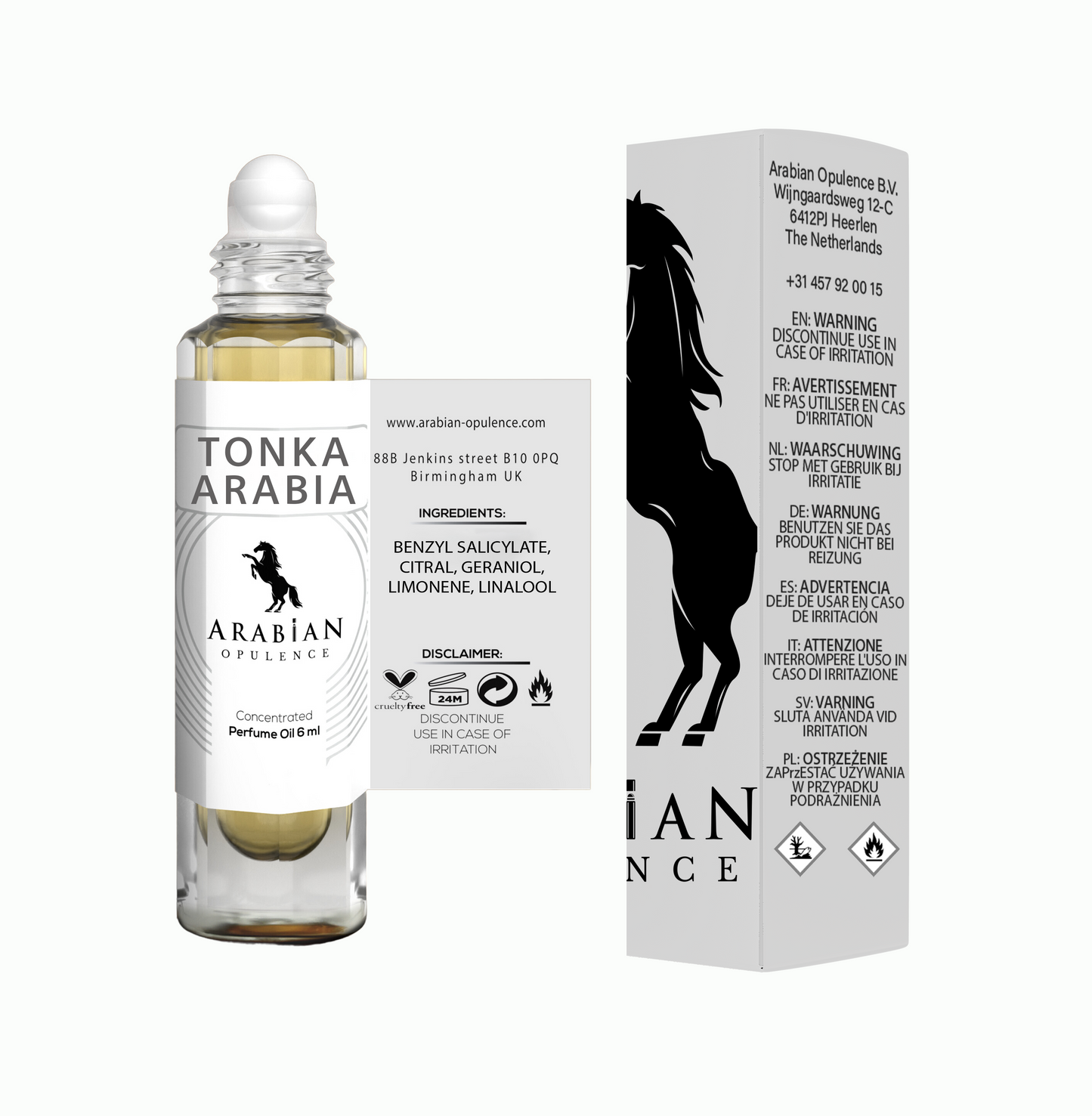 TONKA ARABIA - An Oriental Woody Unisex Perfume Body Oil | Long-Lasting Alcohol-Free Fragrance
